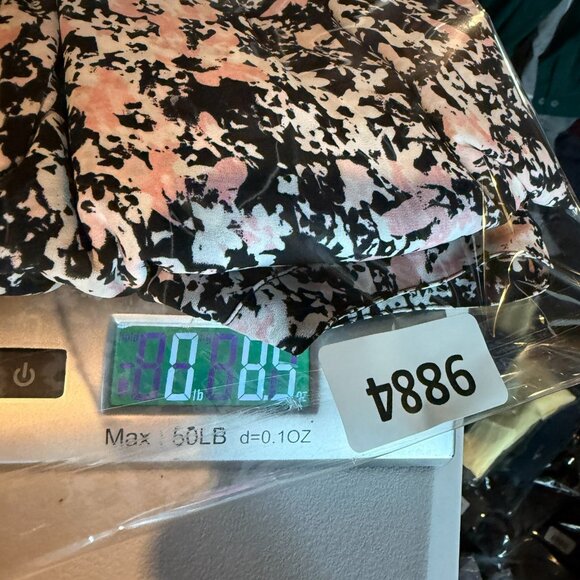 NYDJ Women 3X Printed Top Blouse Lightweight Black Pink 3/4 Sleeve Flowy Shirt - Picture 9 of 9